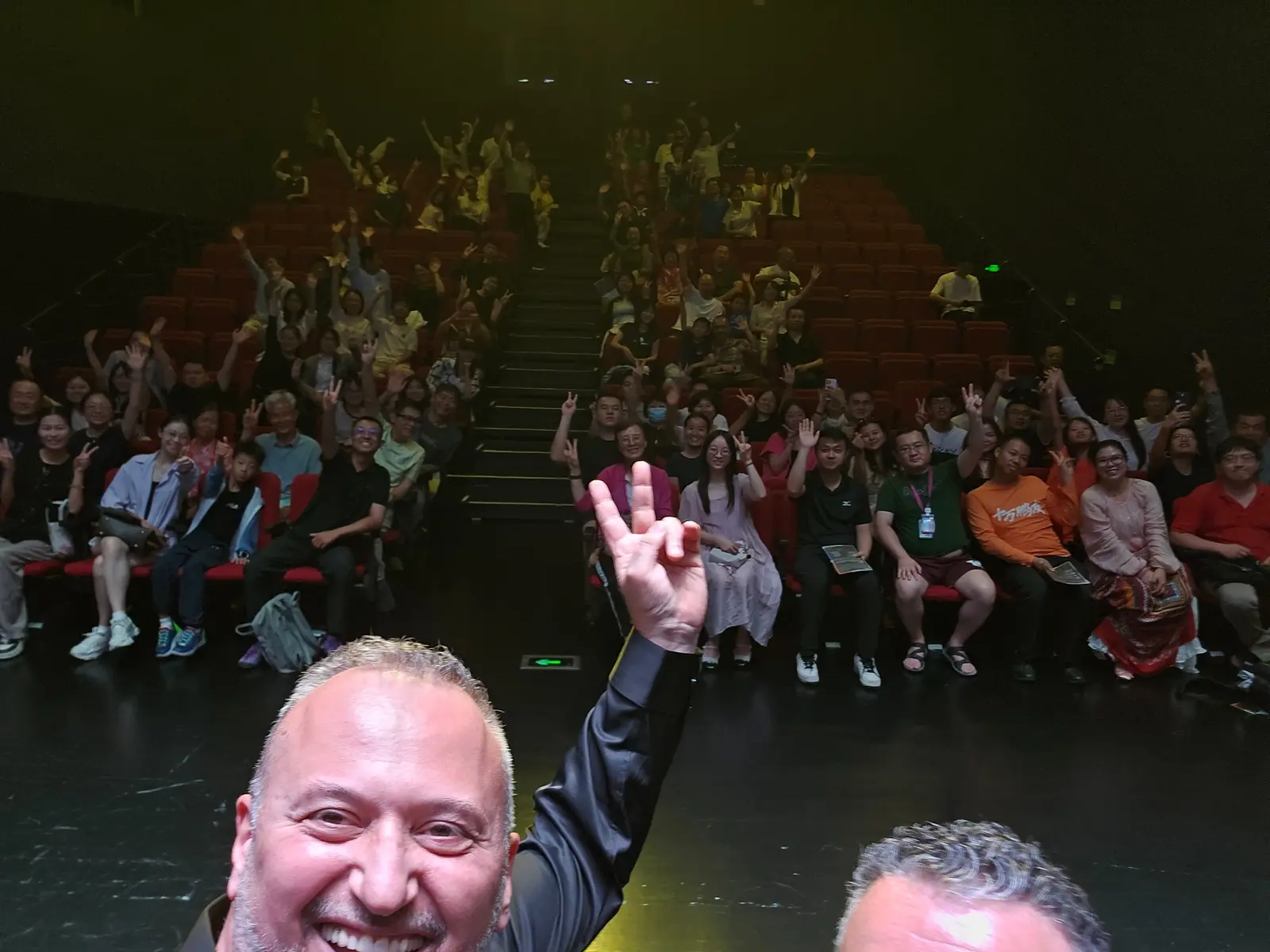 SatorDuo with the audience after a concert in China